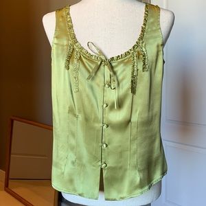 J Jill beautiful green silk top